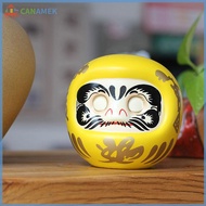CANAMEK 4 inch Nhật Bản gốm Daruma Búp bê mèo may mắn trang trí tiền Hộp văn phòng