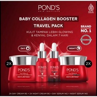 Ponds AGE MIRACLE REGIME TRAVEL PACK DAY CREAM 2X 9G+ NIGHT CREAM 2X 9G+SERUM DAY 14G+SERUM NIGHT 14