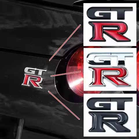 1pcs 3D Metal GTR Badge Car Fender Body Trunk Decoration Sticker For Nissan Qashqai Juke 350z Navara