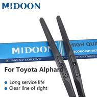 MIDOON Wiper Blades for Toyota Alphard Vellfire ANH10 / ANH20 / AGH30 Fit Hook / Push Button Arms Mo