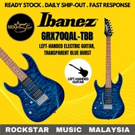 Ibanez GIO GRX70QAL Left-handed Electric Guitar, Transparent Blue Burst (GRX70QAL-TBB) (GRX70QAL)