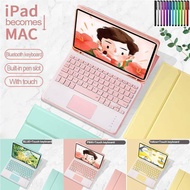For iPad 5th 6th Gen 9.7 inch 2017 2018 With TouchPad  Bluetooth Keyboard Flip Case