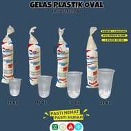 (50 Pcs) Oval Plastic Cups 14oz 16oz 18oz 22oz | Es Clear Plastic Cup | Cup 14oz 16oz 18oz | Plastic