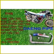 ◆ ☢ ◊☜ DAENG MUFFLER for TMX 125/155 / RUSI /MOTORSTAR/PINOY/EXT/RACAL/ with silencer ( high mount