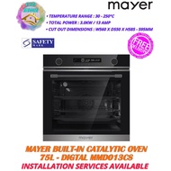 Mayer Built-In Catalytic Oven 75L Digtal MMD013CS