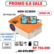 UNIC UC38D HOME PORTABLE LED PROJECTOR 40 ANSI LUMENS MINI PROYEKTOR - STORENMR