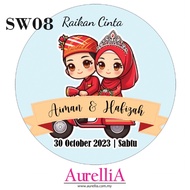 WATERPROOF TQ STICKER DOOR GIFT NIKAH/KAHWIN/ TUNANG/AQIQAH
