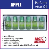 APPLE - Perfume Attar Oil - (6 x 6ml)
