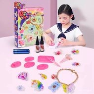 🔥Lunburg ArtuvEpoxy ChildrenDIYHandmade Creative Crystal Jewelry the Hokey Pokey Glitter Pendant Girl