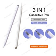3 in 1 Capacitive Stylus Pen For Lenovo Idea Tab Pro 12.7 2025 P12 Xiaoxin Pad Pro 12.7 11.2 M11 B11