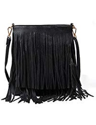Lanpet Women Fringe Tassel Cross Body Bag Leisure Shoulder Bag