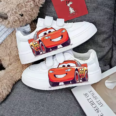Disney kids cartoon boys cars princess cute Casual shoes non-slip soft bottom sports shoes for child