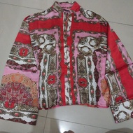 BOOHOO satin flare sleeve shirt