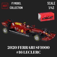 Bburago F1 2022 Car Model with Showcase 75th Ferrari F175 Scale 1:43 Mercedes Red Bull Racing Replic