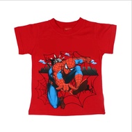 wholesale summer boys T shirt Anime spiderman heros Cartoon movie spider man clothes Children for bo