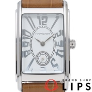 นาฬิกาผู้ชาย Hamilton Ardmore รุ่น H114110 SS/หนัง นาฬิกาผู้ชาย สีขาว สภาพดี พร้อมการตกแต่งเรียบร้อย