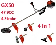 150F New 4 In 1 Brush Cutter 4 Stroke Engine GX-50 Bike Handle Straight Shaft Strimmer Trimmer 47.9c
