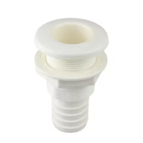 1 Piese ABS Plastic White Thru-Hull 5/8 in 3/4 in 1 in 1-1/4 in 1-1/2 in 2 in Boat Thru Hull Fitting