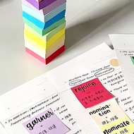 Color Small Square Sticky Notes Tearable Sticky Mini Sticky Note Paper Student Notes Multifunctional