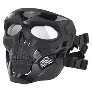 Latest Halloween Personality Mask Skull Mask Airsoft Game Biker Half Face Protective Gear Mask kjjG