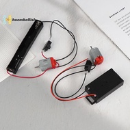 <Hoembellish> 130 Motor Kit With 2x Battery Storage Case And Switch 16500 RPM Mini Student DIY Elect