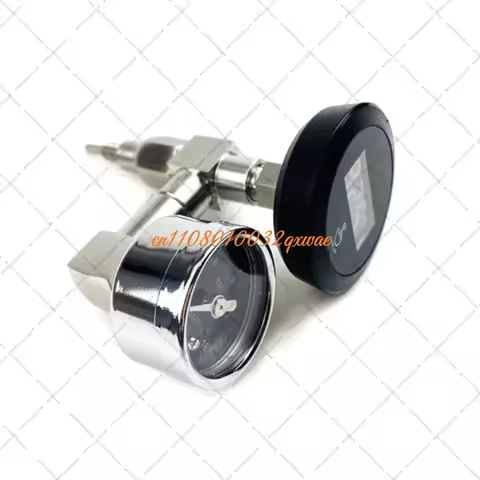 E61 Espresso Machine Upgrade Kit with Pressure Gauge & Thermometer, Dual Display for Real-Time Tempe