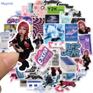 Mypink 53PCS Y2K Girls VSCO 90s Harajuku Style Vintage Stickers Cute Aesthetic Decal Diary Motorcycle Laptop Scrapbook Toy Sticker MY