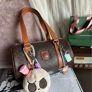 思琳CELINE Vintage 老花 古董 絕版 水桶包 復古 賽琳 凱旋門 單肩包 波士頓包 Boston Bag 凱旋門鎖鏈印花Triomphe Canvas