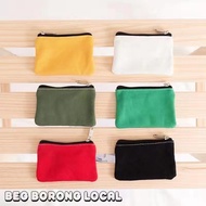 Woman Mini Small Zip Short Purse Wallet Canvas Bag Pouch Women Duit Dompet Kecil Perempuan Wanita