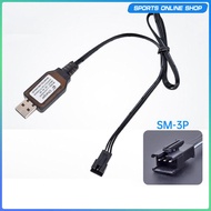 [Beauty] USB Battery Charger 7.4V 3 Pin with LED Indicator Light Smart with SM-3P Plug