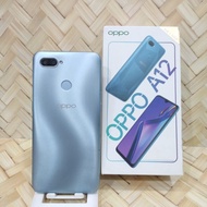 Oppo A12 4/64 GB 3/32 GB Handphone Second Fullset Batangan Original