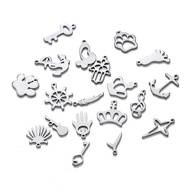 St.kunkka 316l Stainless Steel Pendant Cut Very Smooth Cat Claw Bergamot Crown for DIY Jewelry Makin