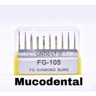 Dental finishing bur yellow/polishing kit/high speed yellow polishing Dental bur