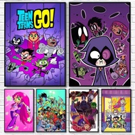 T-Teen Titans Go Poster Poster Paper Print Home Living Room Bedroom Entrance Bar Cafe Art Painting D