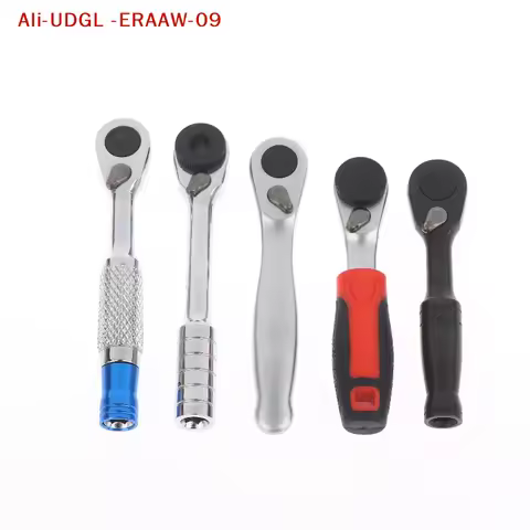Magnetic Reversible Anticorrosion Ratchet Wrench, 72-Tooth, 1/4 Inch Mini Tool for Home Repair Jobs