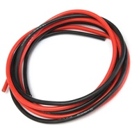 1meter Black +1meter Red Silicon Wire 12AWG 14AWG 16AWG 22AWG 24AWG Heatproof Soft Silicone Silica G