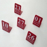 Call Number Plate Number Plate Number Plate Meal Number Plate Seat Plate Pick-up Table Number Plate 