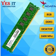 ADATA DIMM 4GB / 8GB DDR3 1600MHz PC3-12800 Desktop PC RAM