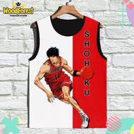 Slam Dunk v4 Kids Singlet Anime Slam Dunk 3D Printing Manga Kids Singlet For Ages 1-12 Years - WoodF