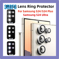 SRBFG กระจกแหวนป้องกันเลนส์โลหะสำหรับ Samsung Galaxy S24อัลตร้า S24บวกฟิล์มตัวปกป้องกล้องถ่ายรูป S24 + S23Plus S23หลังพิเศษฝาครอบเลนส์ VADFS