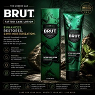 BRUT Tattoo Care Lotion 24Hr Moisturizer Tattoo Aftercare Cream Men Skin Repair 103ml