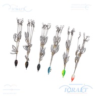 CRAFTML 6PCS Umbrella Fishing Rig, 5 Arms Stainless Steel Alabama Umbrella Rigs, Simulated Wtih 8 Bl