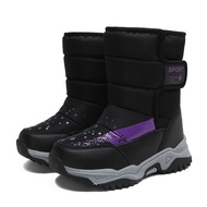 DTNOW บูทเด็กผู้หญิง,รองเท้าบูทหิมะกันน้ำคุณภาพสูงรองเท้าผ้าใบเล่นกีฬาฤดูหนาวกันลื่น