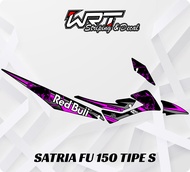 Striping Satria FU Tipe S-Stiker Decal Satria FU 150 Tipe S RedBull