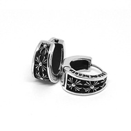 Chrome Hearts Sterling Silver 925 Jewelry Double Cross Earrings V-BAND Earring Code:CED028