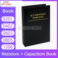 Capacitor Resistor Mixed Book 0201 0402 0603 0805 1% SMD Chip Resistance 0R-10M Capacitance Assortme