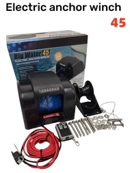 Marine Boat Electric Anchor Winch Up to 45lb (20kg) LED Light Wireless Remote Control 12V 100ft Brai