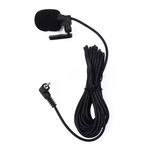 3.5MM Plug Wired Car Audio Microphone 3m Cable Radio Mic For Pioneer Stereo Receiver PC Auto DVD