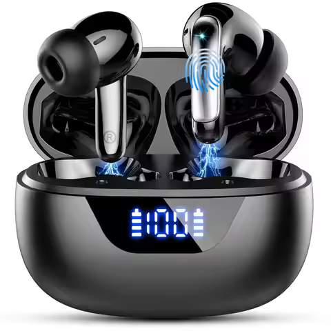 J56 Wireless Earbuds Bluetooth 5.3, Hi-Fi Stereo Bass, 48H Playtime with LED Display, IP7 Waterproof