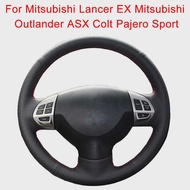 [nchui3f
]ฝาครอบพวงมาลัยรถยนต์สำหรับ Mitsubishi Lancer EX 10 Lancer X Outlander ASX Colt Pajero สายถักหนังสปอร์ตสำหรับพวงมาลัย